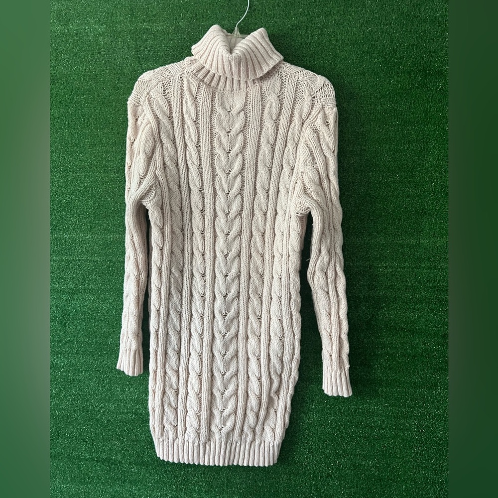 Plus Turtleneck Sweater Dress